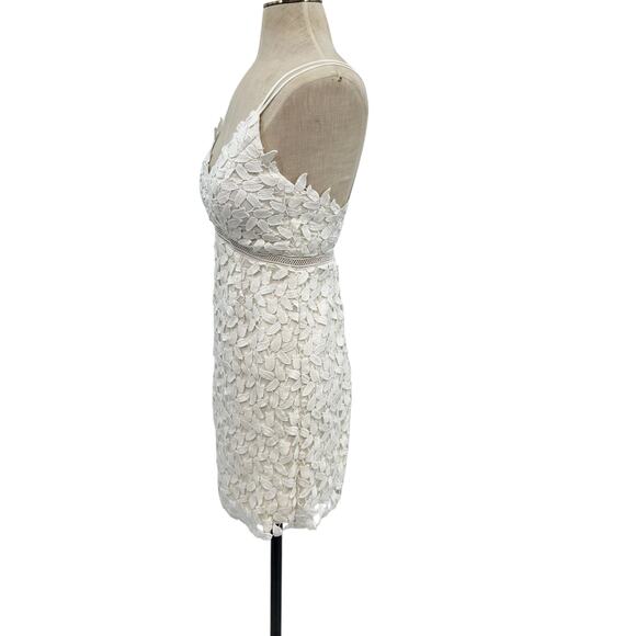 Bardot Lace Sheath Dress Crochet Sleeveless White Size US 6 Small - Picture 5 of 13